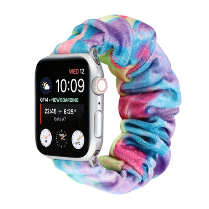 Flannel Hair Ring Replacement Strap Watchband, For Apple Watch Ultra 49mm / Series 8&7 45mm / SE 2&6&SE&5&4 44mm / 3&2&1 42mm, For Apple Watch Series 7 45mm / 6 & SE & 5 & 4 44mm / 3 & 2 & 1 42mm���������������������������������������������������������...