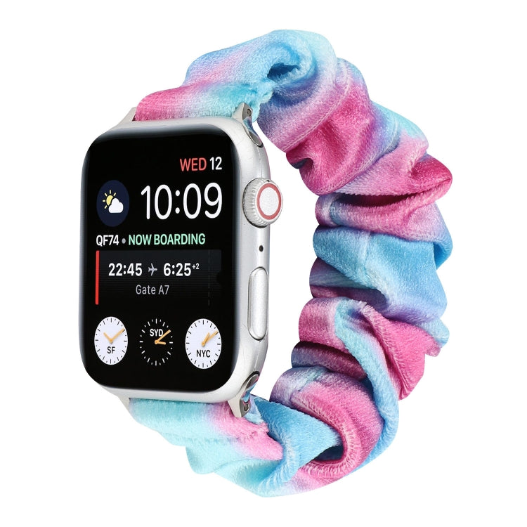 Flannel Hair Ring Replacement Strap Watchband, For Apple Watch Ultra 49mm / Series 8&7 45mm / SE 2&6&SE&5&4 44mm / 3&2&1 42mm, For Apple Watch Series 7 45mm / 6 & SE & 5 & 4 44mm / 3 & 2 & 1 42mm���������������������������������������������������������...