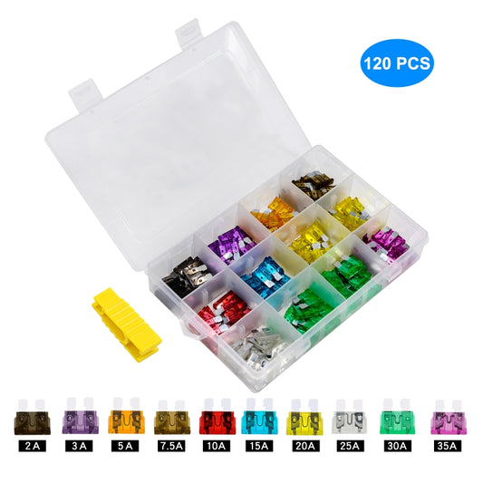 WUPP ZH-1094B1 120 PCS 2A-35A Car Fuse Set, ZH-1094B1 120pcs/set