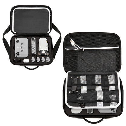 LS4456 Multi-function PU Shoulder Storage Bag Suitcase with Baffle For DJI Mavic Mini 2
