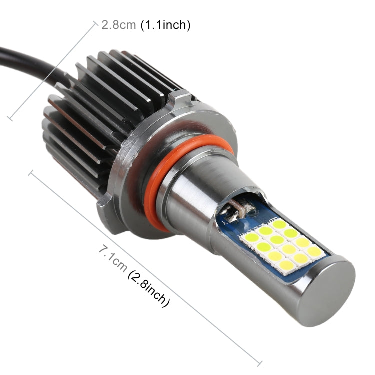2 PCS DC12-24V / 10.5W Car Double Colors Fog Lights with 24LEDs SMD-3030 & Constant Current, Box Packaging, 9005, 9006, H3, H11