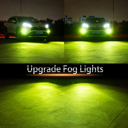 2 PCS DC12-24V / 10.5W Car Double Colors Fog Lights with 24LEDs SMD-3030 & Constant Current, Box Packaging, 9005, 9006, H3, H11