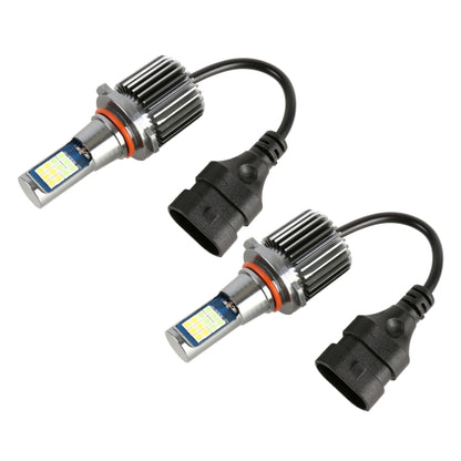 2 PCS DC12-24V / 10.5W Car Double Colors Fog Lights with 24LEDs SMD-3030 & Constant Current, Box Packaging, 9005, 9006, H3, H11