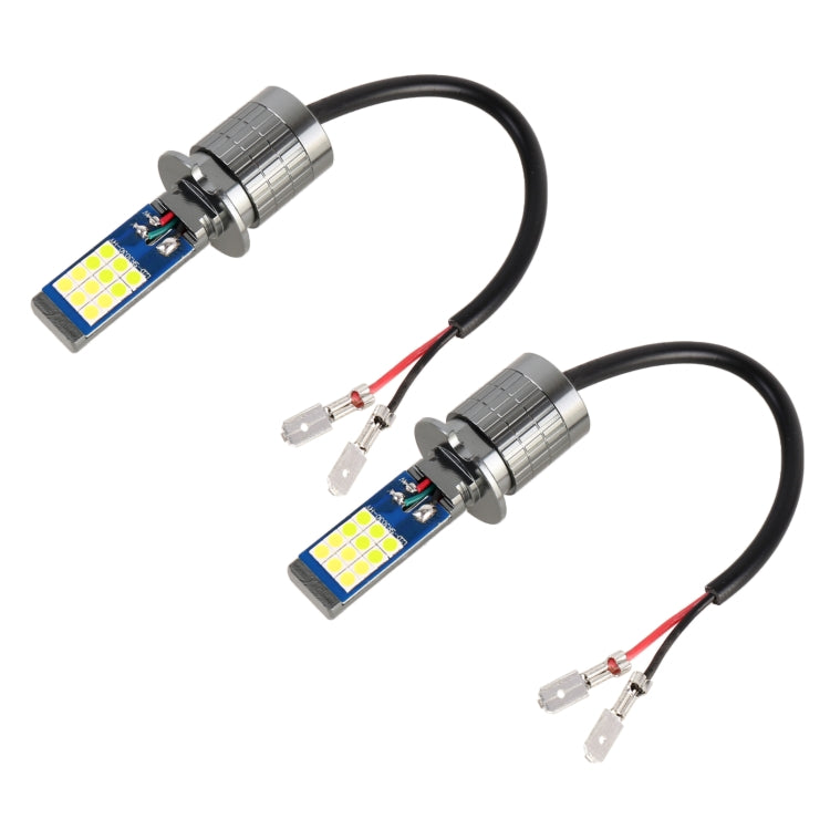 2 PCS DC12-24V / 10.5W Car Double Colors Fog Lights with 24LEDs SMD-3030 & Constant Current, Box Packaging, 9005, 9006, H3, H11