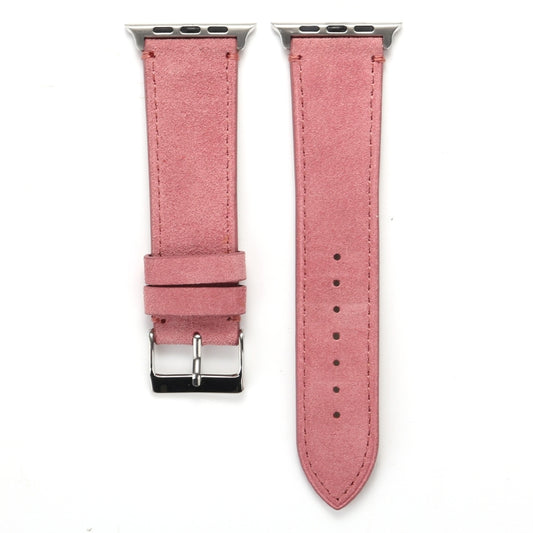 Frosted Genuine Leather Watchband For Apple Watch Series 6 & SE & 5 & 4 44mm / 3 & 2 & 1 42mm, For Apple Watch Series 7 45mm / 6 & SE & 5 & 4 44mm / 3 & 2 & 1 42mm