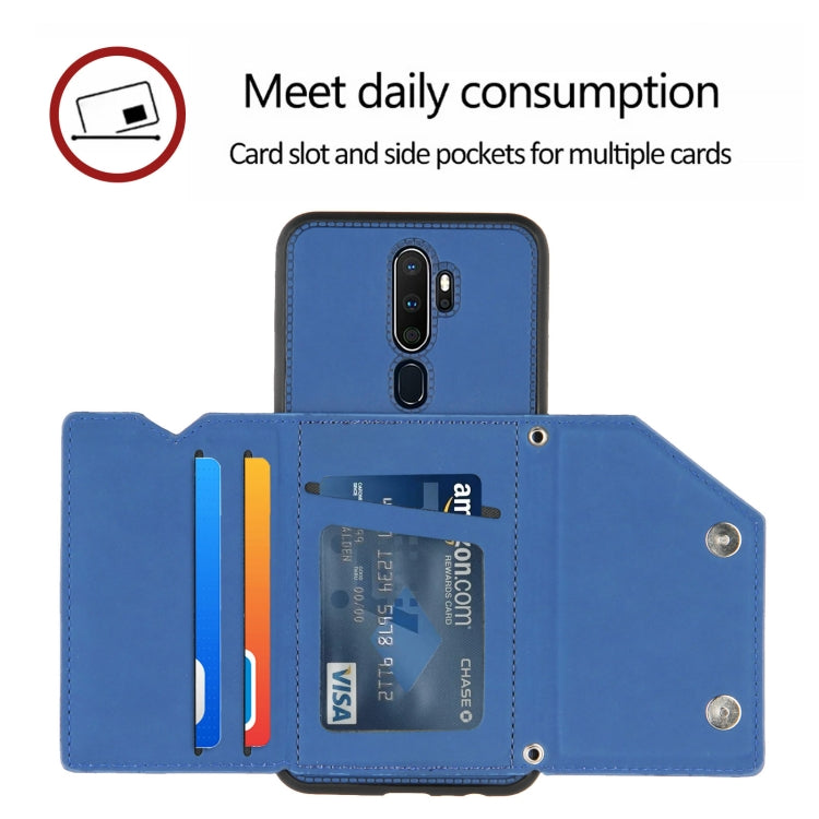 Skin Feel PU + TPU + PC Back Cover Shockproof Case with Card Slots & Holder & Photo Frame, For OPPO A9 2020, For OPPO A52 & A72 & A92, For OPPO A53, For OPPO F17, For OPPO F17 Pro & A93, For OPPO Realme 6, For OPPO Realme C3, For Huawei P30 Pro        ...