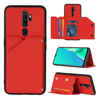 Skin Feel PU + TPU + PC Back Cover Shockproof Case with Card Slots & Holder & Photo Frame, For OPPO A9 2020, For OPPO A52 & A72 & A92, For OPPO A53, For OPPO F17, For OPPO F17 Pro & A93, For OPPO Realme 6, For OPPO Realme C3, For Huawei P30 Pro        ...