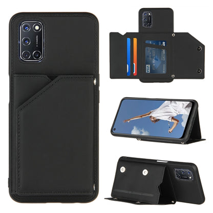 Skin Feel PU + TPU + PC Back Cover Shockproof Case with Card Slots & Holder & Photo Frame, For OPPO A9 2020, For OPPO A52 & A72 & A92, For OPPO A53, For OPPO F17, For OPPO F17 Pro & A93, For OPPO Realme 6, For OPPO Realme C3, For Huawei P30 Pro        ...