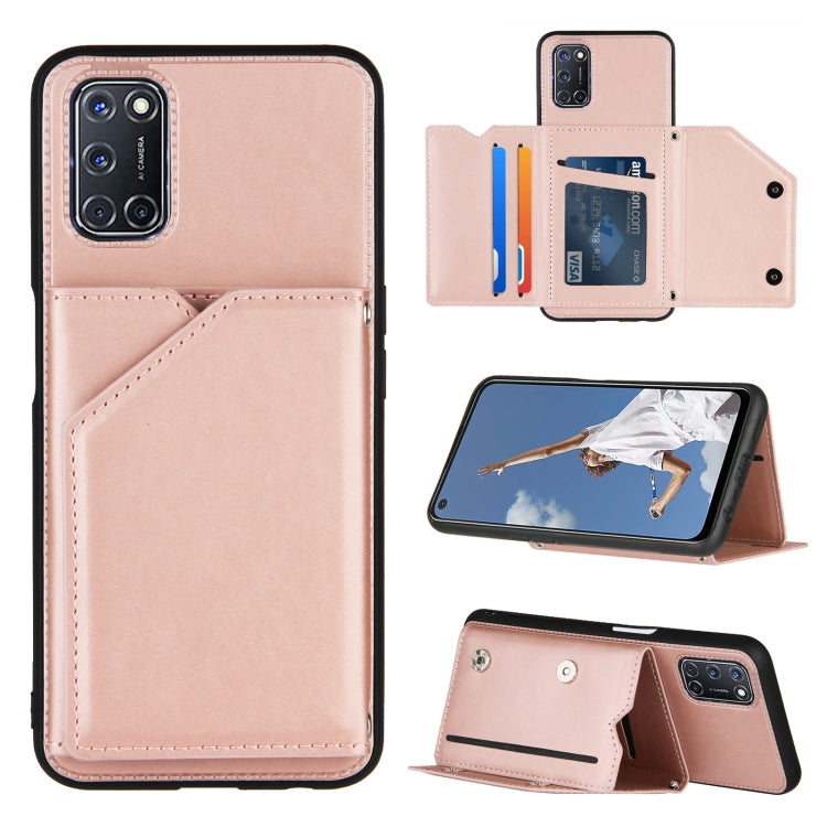 Skin Feel PU + TPU + PC Back Cover Shockproof Case with Card Slots & Holder & Photo Frame, For OPPO A9 2020, For OPPO A52 & A72 & A92, For OPPO A53, For OPPO F17, For OPPO F17 Pro & A93, For OPPO Realme 6, For OPPO Realme C3, For Huawei P30 Pro        ...