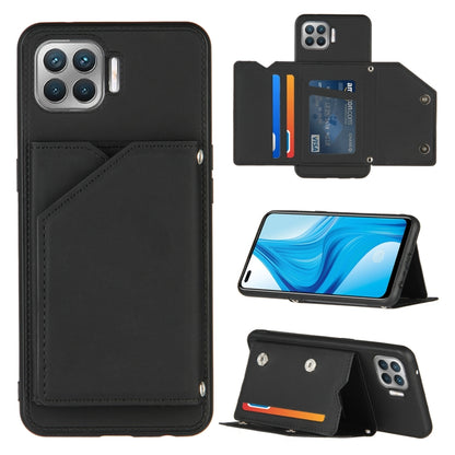 Skin Feel PU + TPU + PC Back Cover Shockproof Case with Card Slots & Holder & Photo Frame, For OPPO A9 2020, For OPPO A52 & A72 & A92, For OPPO A53, For OPPO F17, For OPPO F17 Pro & A93, For OPPO Realme 6, For OPPO Realme C3, For Huawei P30 Pro        ...