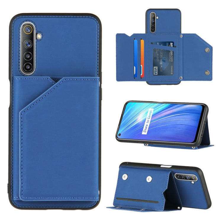 Skin Feel PU + TPU + PC Back Cover Shockproof Case with Card Slots & Holder & Photo Frame, For OPPO A9 2020, For OPPO A52 & A72 & A92, For OPPO A53, For OPPO F17, For OPPO F17 Pro & A93, For OPPO Realme 6, For OPPO Realme C3, For Huawei P30 Pro        ...