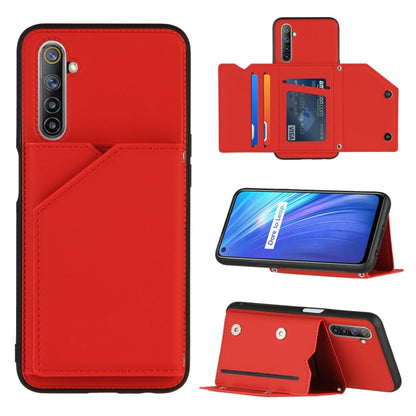 Skin Feel PU + TPU + PC Back Cover Shockproof Case with Card Slots & Holder & Photo Frame, For OPPO A9 2020, For OPPO A52 & A72 & A92, For OPPO A53, For OPPO F17, For OPPO F17 Pro & A93, For OPPO Realme 6, For OPPO Realme C3, For Huawei P30 Pro        ...