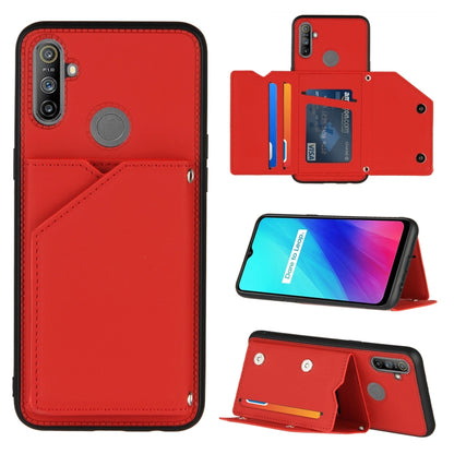 Skin Feel PU + TPU + PC Back Cover Shockproof Case with Card Slots & Holder & Photo Frame, For OPPO A9 2020, For OPPO A52 & A72 & A92, For OPPO A53, For OPPO F17, For OPPO F17 Pro & A93, For OPPO Realme 6, For OPPO Realme C3, For Huawei P30 Pro        ...