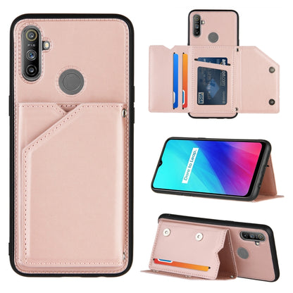 Skin Feel PU + TPU + PC Back Cover Shockproof Case with Card Slots & Holder & Photo Frame, For OPPO A9 2020, For OPPO A52 & A72 & A92, For OPPO A53, For OPPO F17, For OPPO F17 Pro & A93, For OPPO Realme 6, For OPPO Realme C3, For Huawei P30 Pro        ...
