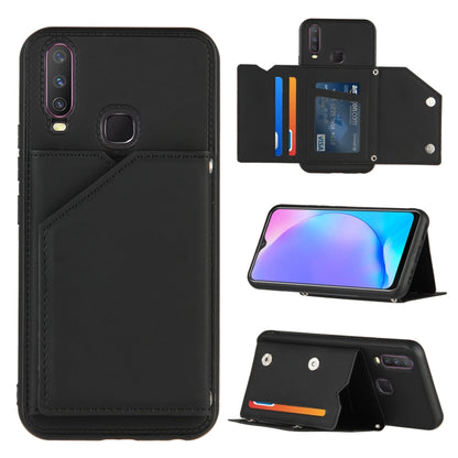 Skin Feel PU + TPU + PC Back Cover Shockproof Case with Card Slots & Holder & Photo Frame, For OPPO A9 2020, For OPPO A52 & A72 & A92, For OPPO A53, For OPPO F17, For OPPO F17 Pro & A93, For OPPO Realme 6, For OPPO Realme C3, For Huawei P30 Pro        ...