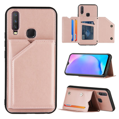Skin Feel PU + TPU + PC Back Cover Shockproof Case with Card Slots & Holder & Photo Frame, For OPPO A9 2020, For OPPO A52 & A72 & A92, For OPPO A53, For OPPO F17, For OPPO F17 Pro & A93, For OPPO Realme 6, For OPPO Realme C3, For Huawei P30 Pro        ...