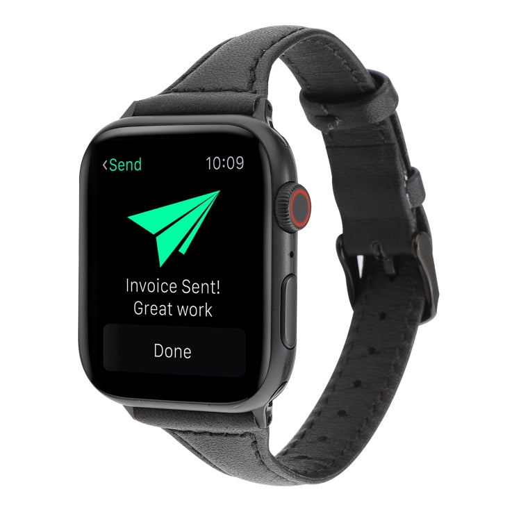 Crazy Horse Texture Genuine Leather Strap, For Apple Watch Series 7 41mm / 6 & SE & 5 & 4 40mm / 3 & 2 & 1 38mm, For Apple Watch Series 8&7 41mm / SE 2&6&SE&5&4 40mm / 3&2&1 38mm��������������������������������������������������������������������������...