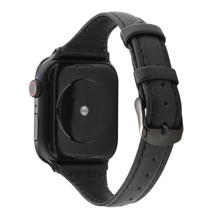 Crazy Horse Texture Genuine Leather Strap, For Apple Watch Series 7 41mm / 6 & SE & 5 & 4 40mm / 3 & 2 & 1 38mm, For Apple Watch Series 8&7 41mm / SE 2&6&SE&5&4 40mm / 3&2&1 38mm��������������������������������������������������������������������������...