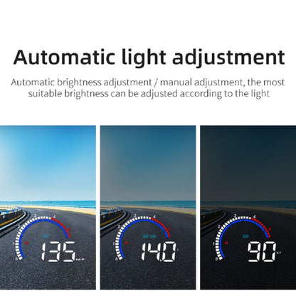 M13 Plus OBD2 + GPS Mode Car Head-up Display HUD Overspeed / Speed / Water Temperature Alarm, M13 Plus