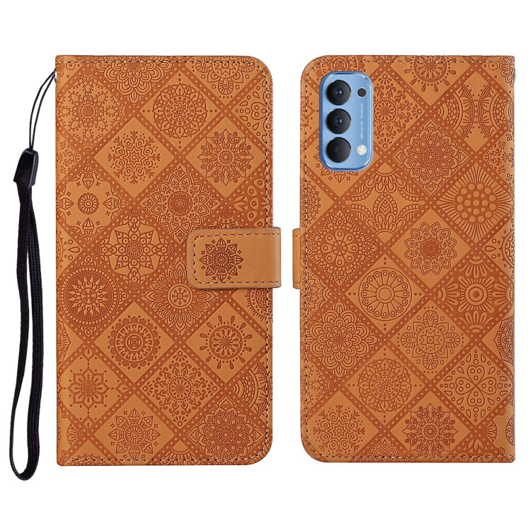 Ethnic Style Embossed Pattern Horizontal Flip Leather Case with Holder & Card Slots & Wallet & Lanyard, For OPPO A5 / A9 2020, For OPPO A92 / A72 / A52, For OPPO F1s, For OPPO Find X2 Pro, For OPPO Realme C3, For OPPO Realme 5, For OPPO Realme 5 Pro   ...