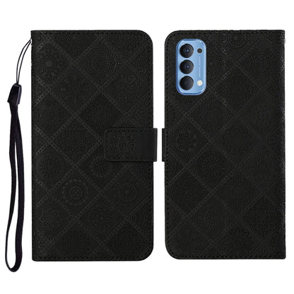 Ethnic Style Embossed Pattern Horizontal Flip Leather Case with Holder & Card Slots & Wallet & Lanyard, For OPPO A5 / A9 2020, For OPPO A92 / A72 / A52, For OPPO F1s, For OPPO Find X2 Pro, For OPPO Realme C3, For OPPO Realme 5, For OPPO Realme 5 Pro   ...