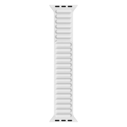 Silicone Magnetic Chain Watchband For Apple Watch Series 6 & SE & 5 & 4 40mm / 3 & 2 & 1 38mm, For Apple Watch Series 7 41mm / 6 & SE & 5 & 4 40mm / 3 & 2 & 1 38mm