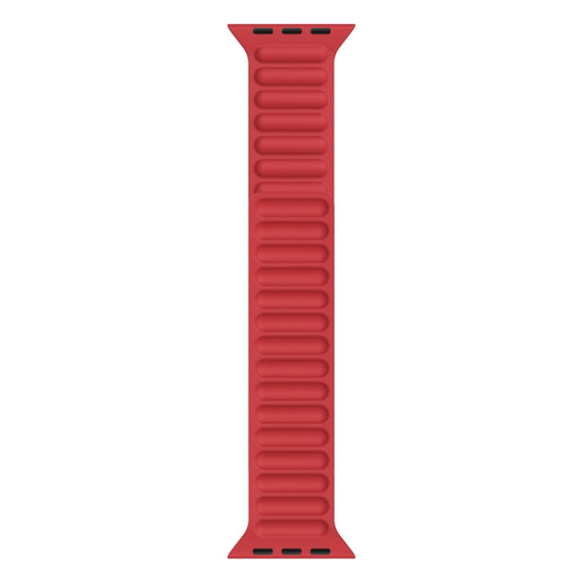 Silicone Magnetic Chain Watchband For Apple Watch Series 6 & SE & 5 & 4 44mm / 3 & 2 & 1 42mm, For Apple Watch Series 7 45mm / 6 & SE & 5 & 4 44mm / 3 & 2 & 1 42mm