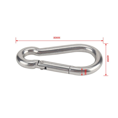 RV Trailer Spring Safety Rope Breakaway Cable, M8 x 80mm