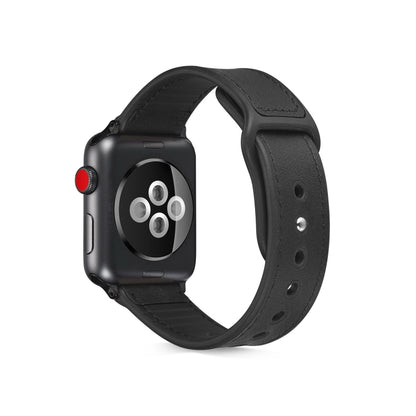 Paste Leather TPU Watchband For Apple Watch Series 6 & SE & 5 & 4 44mm / 3 & 2 & 1 42mm