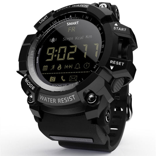 Montre intelligente Lokmat MK16 avec écran LCD, étanche jusqu'à 50 m, prise en charge des rappels d'informations / de l'appareil photo à distance / du moniteur de mouvement de marche