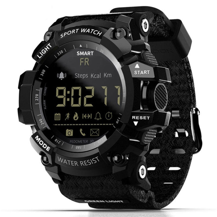Montre intelligente Lokmat MK16 avec écran LCD, étanche jusqu'à 50 m, prise en charge des rappels d'informations / de l'appareil photo à distance / du moniteur de mouvement de marche