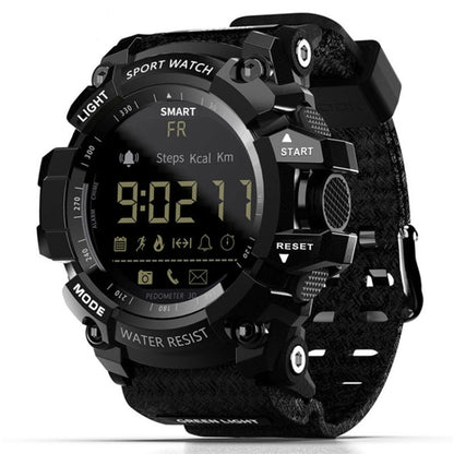 Montre intelligente Lokmat MK16 avec écran LCD, étanche jusqu'à 50 m, prise en charge des rappels d'informations / de l'appareil photo à distance / du moniteur de mouvement de marche
