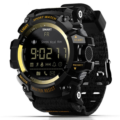 Montre intelligente Lokmat MK16 avec écran LCD, étanche jusqu'à 50 m, prise en charge des rappels d'informations / de l'appareil photo à distance / du moniteur de mouvement de marche