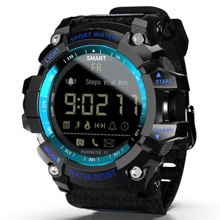 Montre intelligente Lokmat MK16 avec écran LCD, étanche jusqu'à 50 m, prise en charge des rappels d'informations / de l'appareil photo à distance / du moniteur de mouvement de marche