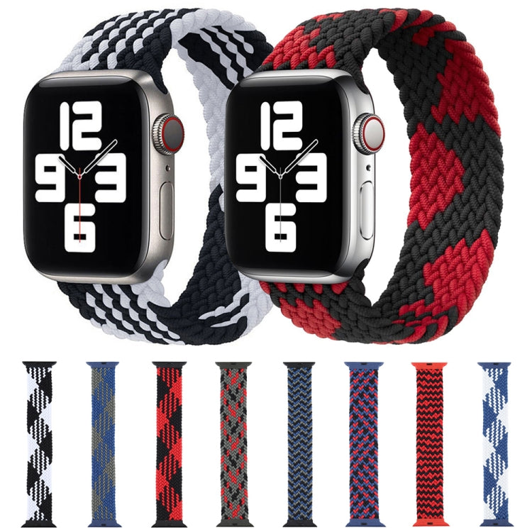 Plastic Buckle Mixed Color Nylon Braided Single Loop Replacement Watchbands For Apple Watch Series 6 & SE & 5 & 4 44mm / 3 & 2 & 1 42mm, S, M, L, XL, XXL