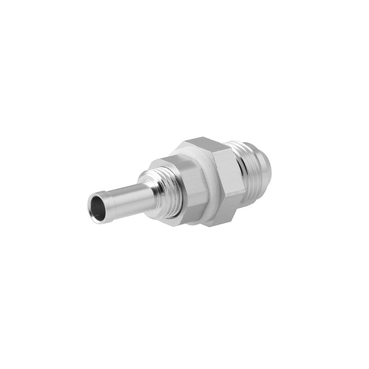 AN8 Straight to 3/8 inch Hose Barb Double Fuel Pump Tank Fitting Bulkhead Adapter Fitting, HF073-S AN8 3/8