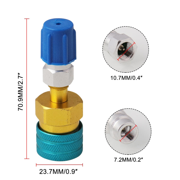 Car Sir Conditioner AC Charging Quick Connector Adapter, SK204