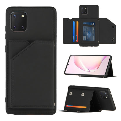 Skin Feel PU + TPU + PC Back Cover Shockproof Case with Card Slots & Holder & Photo Frame, For OPPO Realme 7, For Samsung Galaxy A50 & A30s & A50s, For OPPO Realme C11, For Samsung Galaxy A70 & A70s, For OPPO Realme C15, For Samsung Galaxy M60s & A81  ...