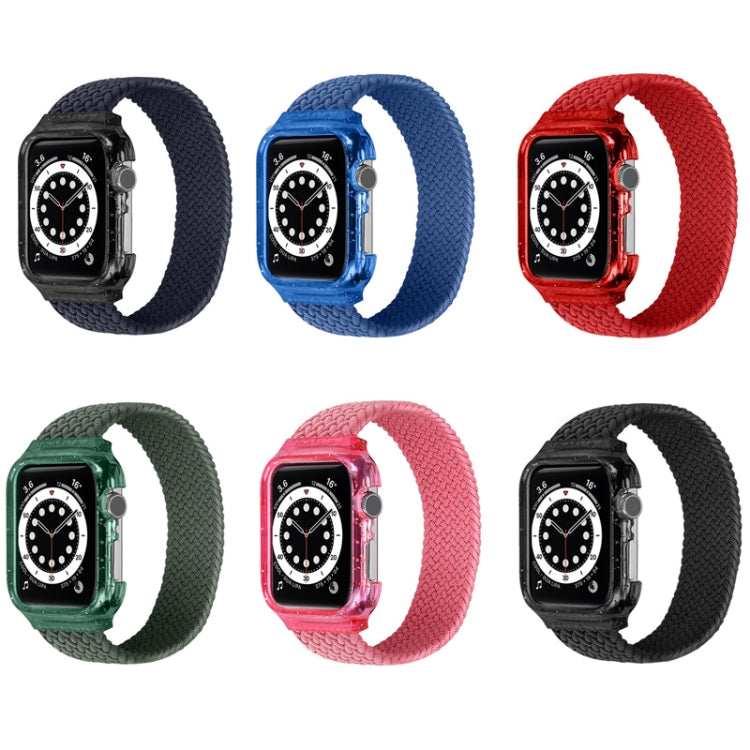 Weave Replacement Wrist Strap Watchbands with Frame For Apple Watch Series 6 & SE & 5 & 4 40mm / 3 & 2 & 1 38mm, 128mm, 135mm, 140mm, 145mm, 150mm, 155mm