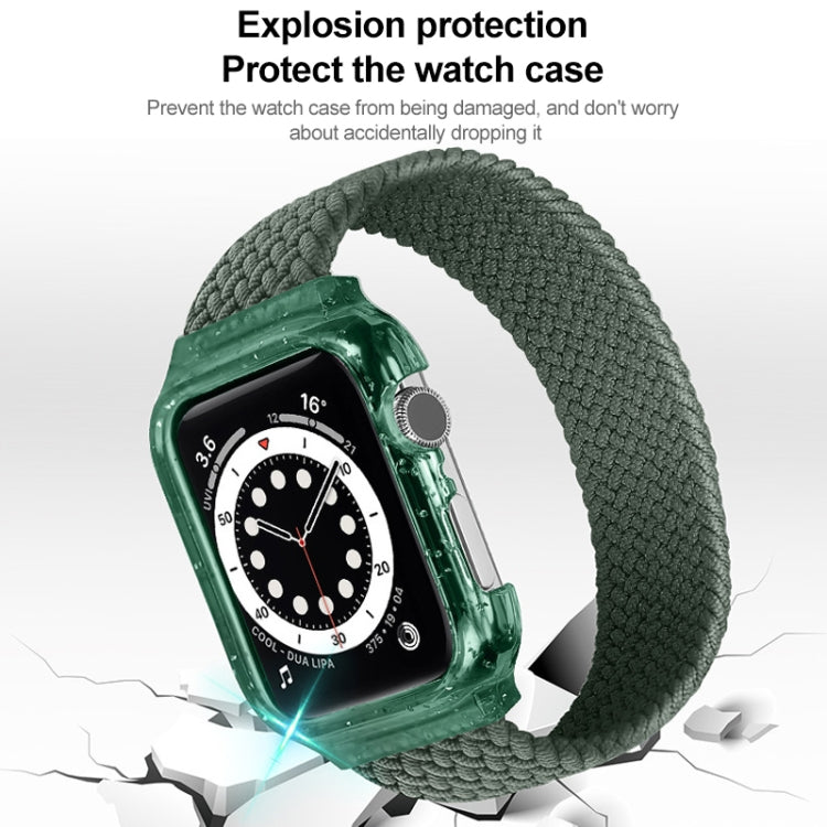 Weave Replacement Wrist Strap Watchbands with Frame For Apple Watch Series 6 & SE & 5 & 4 40mm / 3 & 2 & 1 38mm, 128mm, 135mm, 140mm, 145mm, 150mm, 155mm