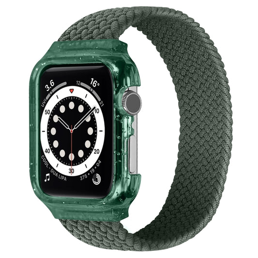 Weave Replacement Wrist Strap Watchbands with Frame For Apple Watch Series 6 & SE & 5 & 4 40mm / 3 & 2 & 1 38mm, 128mm, 135mm, 140mm, 145mm, 150mm, 155mm