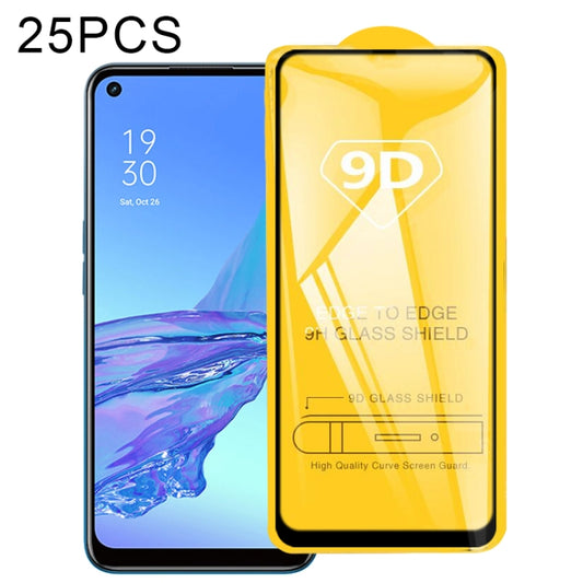 25 PCS 9D Full Glue Full Screen Tempered Glass Film, For OPPO A53 2020, For OPPO A53s, For OPPO A73 2020, For OPPO A93 2020, For OPPO A33 2020, For OPPO Realme 7, For OPPO Realme 7 Pro, For OPPO Realme 7i, For OPPO Realme C15, For OPPO Realme C17      ...
