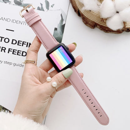 D Character Buckle Smooth Texture Replacement Watchbands For Apple Watch Series 6 & SE & 5 & 4 44mm / 3 & 2 & 1 42mm