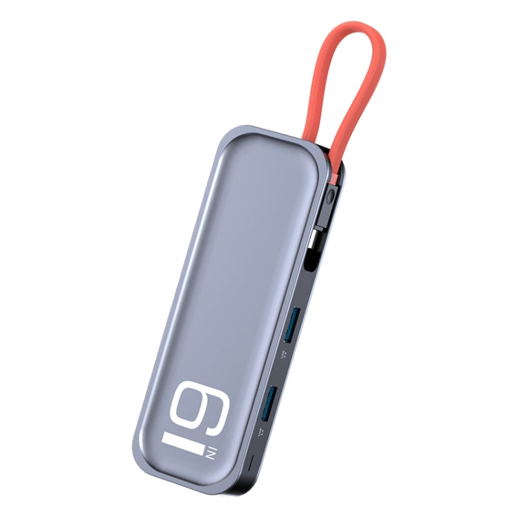ROCK TR06 6 In 1 Type-C / USB-C to RJ45 Multi-function Docking Station, TR06