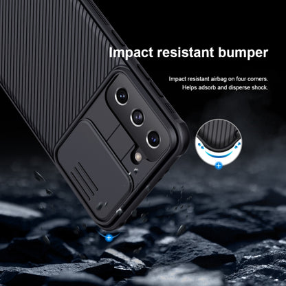 NILLKIN Black Mirror Pro Series Camshield Full Coverage Dust-proof Scratch Resistant Phone Case, For Samsung Galaxy S21 5G