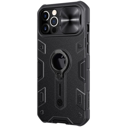 NILLKIN Shockproof CamShield Armor Protective Case with Invisible Ring Holder, For iPhone 12 Pro Max