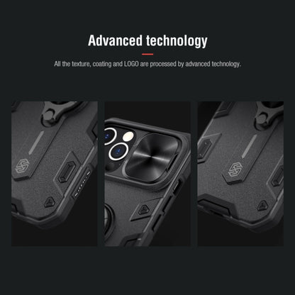 NILLKIN Shockproof CamShield Armor Protective Case with Invisible Ring Holder, For iPhone 12 Pro Max