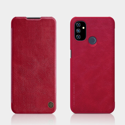 Étui en cuir à rabat horizontal NILLKIN QIN Series Crazy Horse Texture avec fente pour carte, pour OnePlus Nord N100, pour Samsung Galaxy S21 Plus 5G