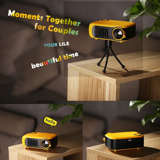 TRANSJEE A2000 320x240P 1000 ANSI Lumens Mini Home Theater HD Digital Projector, Plug Type: US Plug