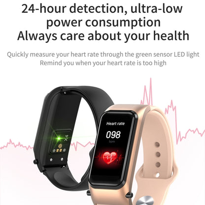 X4 1.14 inch HD Screen Bluetooth Earphone Smart Bracelet, Support Sleep Monitoring / Body Temperature Monitoring / Heart Rate Monitoring